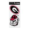 Rico Industries NCAA Georgia Bulldogs Double Up Die Cut 2-Piece Sticker Sheet view 1