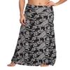 EXCHIC Women's Boho Flod Over Long Maxi Skirt Elastic High Waisted Long Skirts for Women (5, XX-Large) view 1