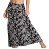 EXCHIC Women's Boho Flod Over Long Maxi Skirt Elastic High Waisted Long Skirts for Women (5, XX-Large) view 2