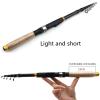 H/A ZYHYD 1.8M, 2.1M, 2.4M, 2.7M, 3.0M, 3.6M Multifunctional Telescopic Fishing Rod, Carbon Fiber Fishing Rod with Cork Handle, Rotating Telescopic Bait Fishing Rod, Portable Travel Fishing Rod ZYHYD view 2