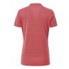 BASUDAM Women's Golf Polo Shirts V-Neck Short Sleeve Collarless Tennis Running T-Shirts Quick Dry Red M view 3