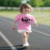 2nd Birthday Outfits for Toddler Girls im Two Cute Shirt Girl 2 Years Old Second Birthday (Black on Pink, 2 Years) view 2