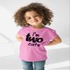 2nd Birthday Outfits for Toddler Girls im Two Cute Shirt Girl 2 Years Old Second Birthday (Black on Pink, 2 Years) view 3