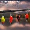 Fishing Spoons Metal Fishing Lures for Trout,12pcs Trout Lures Single Hook Casting Lure Mini Fishing Jigs Trolling Spoon Lure for Bass Crappie Char Perch view 4