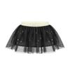 ACSUSS Toddlers Little Girls Sparkle Tulle Tutu Skirt with Sequins Stars Moon Sun Patterns for Ballte Dance Black 3-4 view 1