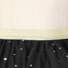 ACSUSS Toddlers Little Girls Sparkle Tulle Tutu Skirt with Sequins Stars Moon Sun Patterns for Ballte Dance Black 3-4 view 2