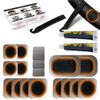 Bike Tire Repair Kit, Bicycle Inner Tube Puncture Patch Kits with Vulcanizing Patches, User Manual, Metal Rasp and Tire Lever, Bike Patch Kit for Mountain and Road Bike view 1