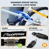 Sportneer Bike Lock: 8mm Thick High Security Anti Theft Bike Chain Lock with 2 Keys- 3.2/4ft Long Heavy Duty Anti-Cut Bicycle Lock for Bike, Motorcycle, Bicycle, Door, Gate, Fence, Grill view 4