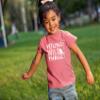 Young Wild and Three Girl 3rd Birthday Outfit Toddler Shirt 3 Year Old Girls Third Party Tshirt (US, Age, 4 Years, Mauve) view 3
