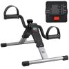 Uten Folding Pedal Exerciser, Mini Exercise Bike, Portable Foot Peddler Desk Bike for Leg and Arm Exercisers, Adjustable Sitting Workout with Electronic Display(Silver) view 1