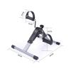 Uten Folding Pedal Exerciser, Mini Exercise Bike, Portable Foot Peddler Desk Bike for Leg and Arm Exercisers, Adjustable Sitting Workout with Electronic Display(Silver) view 2