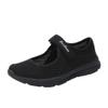 missfiona Womens Mary Jane Sneaker Flat Shoes Breathable Walking Work Shoes(7,Black) view 1