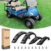 10L0L 4PCS Golf Cart Fender Flares, Exact for Standard Yamaha G29 & Drive 2007-2016, Impact-Resistant ABS Plastic Mud Guards with Reflectors & Stainless Steel Hardware - Not for Modified Carts view 1