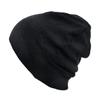 CHARM Toddler Organic Beanie Boys - Slouchy Cotton Kids Warm Knit Hat Girls Black view 1