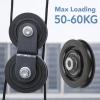 Keenso 10 Pcs/Set 75mm/2.95" Nylon Bearing Pulley Wheel,Abration Bearing Wheel for Home Gym Equipment Part Cable Machine view 3