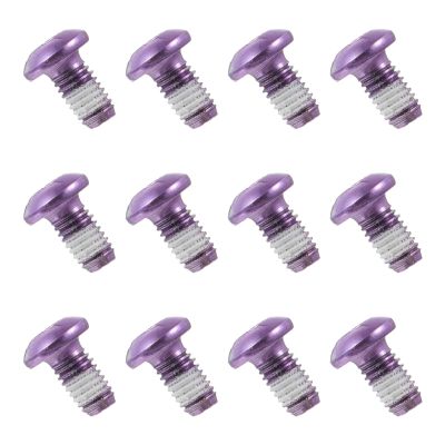 VOSAREA 12pcs Colorful Bike Disc Screws for Mountain Disc Rotor Bolts Compatible for Daily Cycling Needs