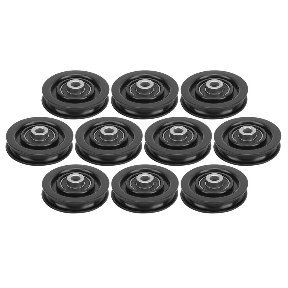 Keenso 10Pcs 75mm/90mm Pulley Wheel Gym Wheel Pulley Replacement for Gym Equipment Exercise Strength Training Accessory