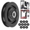 Keenso 10Pcs 75mm/90mm Pulley Wheel Gym Wheel Pulley Replacement for Gym Equipment Exercise Strength Training Accessory view 2