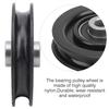 Keenso 10Pcs 75mm/90mm Pulley Wheel Gym Wheel Pulley Replacement for Gym Equipment Exercise Strength Training Accessory view 4