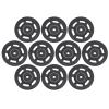 10 Pcs 95mm Universal Nylon Bearing Pulley Wheel Replacement Black for Gym Fitness Equipment Combination Fitness Products view 2