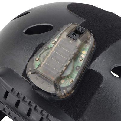 FARMSOLDIER Tactical Signal Light with IRMilitary Survival FlashlightCamping Flash Support Fast Rescue Adventure LightMilitary Tactical Light Black Base, Red Light