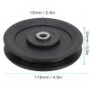 Keenso 10 Pcs 115mm Nylon Bearing Pulley Wheel Replacement Home Gym Equipment Machine Attachments Exercise Accessory view 3