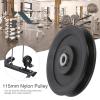Keenso 10 Pcs 115mm Nylon Bearing Pulley Wheel Replacement Home Gym Equipment Machine Attachments Exercise Accessory view 4