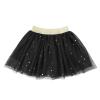 Alvivi Toddler Kids Girls Sparkly Sequins Stars Tulle Tutu Skirt Pettiskirt Princess Birthday Party Dance Dress Black 3-4 view 2