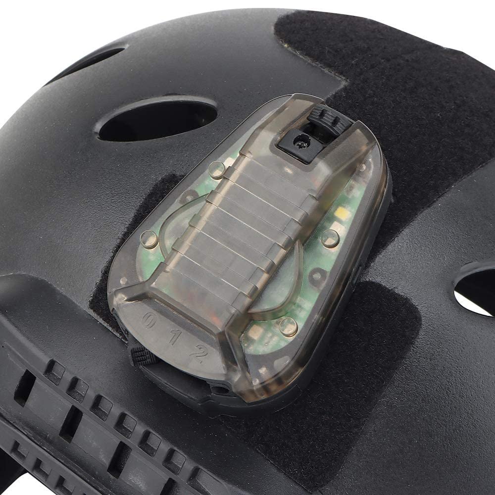 FARMSOLDIER Tactical Signal Light with IRTactical Survival FlashlightCamping Flash Support Fast Rescue Adventure LightTactical Light Black Base,Green Light