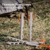 Boundless Voyage Titanium Tent Stakes 20cm/7.8 in. V-Shape Tent Pegs Nails (8-Pack) Outdoor Camping Ultralight Awning Canopy Accessories view 2