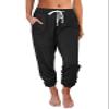 AUTOMET Womens High-Waisted Sweatpants with Pockets, Loose Lounge & Pajama Pants for Fall, Winter, Spring Yoga Travel Black S view 1