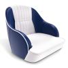 Leader Accessories Pontoon Captains Bucket Seat Boat Seat (C - White/Blue) view 1