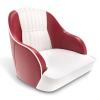 Leader Accessories Pontoon Captains Bucket Seat Boat Seat (C - White/Red) view 1