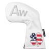 Craftsman Golf White 11pcs /Set USA US Flag Clover Leather Golf Club Iron Covers Headcover view 2