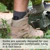 281Z Military Cotton Micro Crew Boot Socks - Cushioned Sole - Moisture Wicking - Odor Resistant - Hiking Trekking Outdoor (Coyote Brown Medium 4 Pairs Pack) view 2