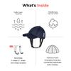 Ribcap Baseball Cap Medical Grade Protective Helmet | Navy Blue | Size: Small-Medium (Head Circumference 20-23") | Soft Helmet for Epilepsy | Protective Hat for Seizures | Fashionable & No Stigma view 3