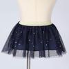 QinCiao Toddler Kids Girls Shiny Sequins Stars Mesh Tutu Skirt Pettiskirt Princess Birthday Party Ballet Dance Dress Navy Blue 2-3 view 3