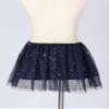 QinCiao Toddler Kids Girls Shiny Sequins Stars Mesh Tutu Skirt Pettiskirt Princess Birthday Party Ballet Dance Dress Navy Blue 2-3 view 4