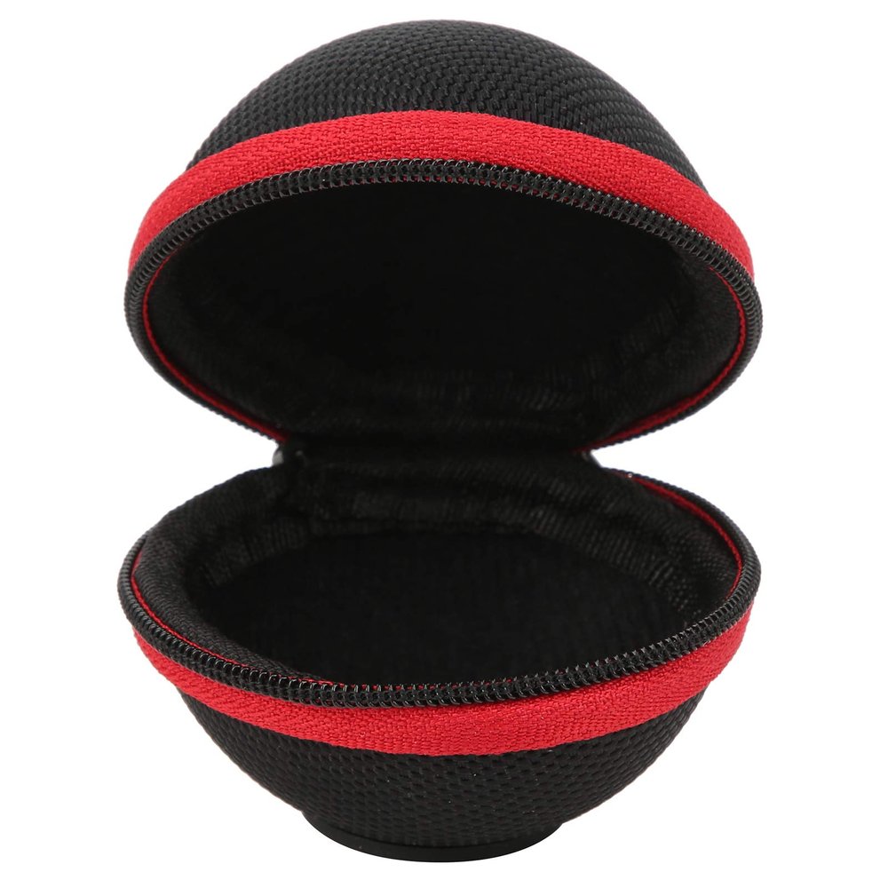 Billiard Ball Case with Aluminum Alloy Buckle, EVA Shell Storage Holder, Compatible with 57.2mm/2.3in Balls, Black