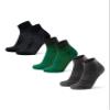 DANISH ENDURANCE Hiking Socks, Low Cut, Merino Wool Socks, Winter, Anti Blister, Thermal Socks Unisex, 3-Pack, Multicolor (1x Black, 1x Dark Green, 1x Grey), Large view 1