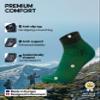 DANISH ENDURANCE Hiking Socks, Low Cut, Merino Wool Socks, Winter, Anti Blister, Thermal Socks Unisex, 3-Pack, Multicolor (1x Black, 1x Dark Green, 1x Grey), Large view 3