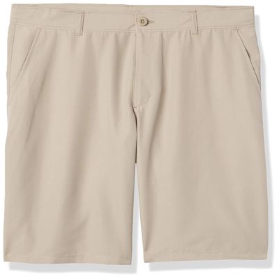 Nautica Big Boys' School Uniform Performance Short, Khaki, 20 Husky