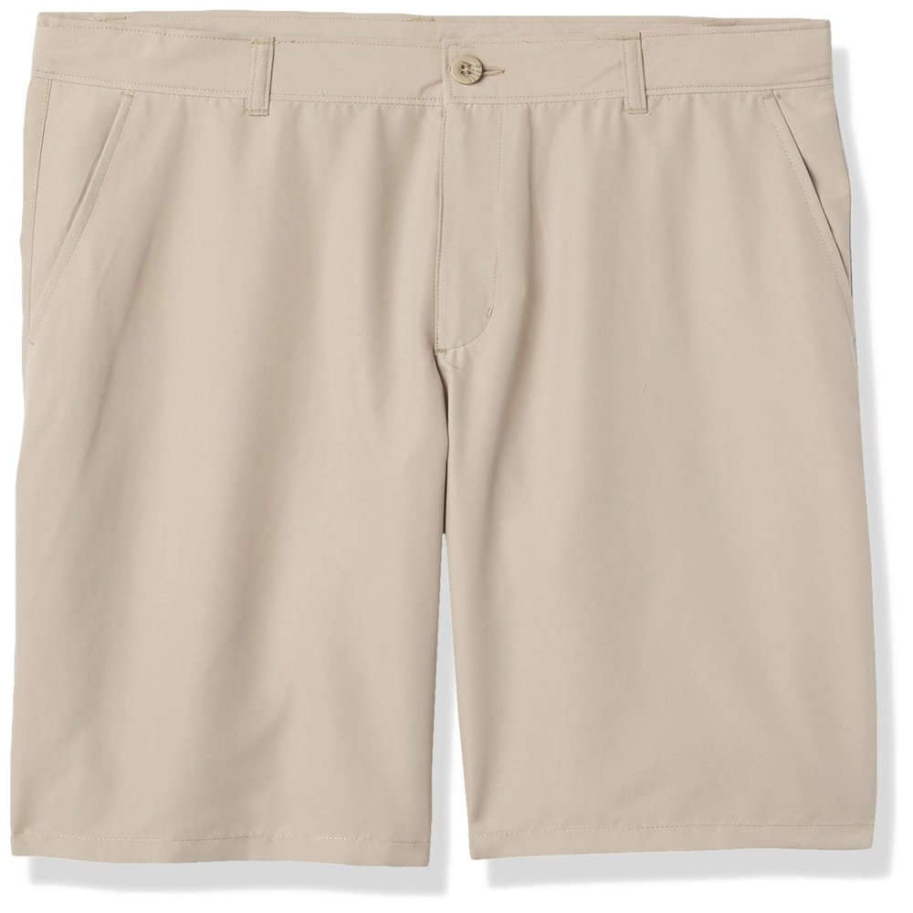 Nautica Big Boys' School Uniform Performance Short, Khaki, 20 Husky