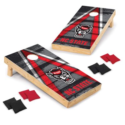 Wild Sports 2' x 4' Wood Tournament Cornhole Set - Direct Printed - North Carolina State Wolfpack- perfect for Backyard, Beach, Park, Tailgates, Outdoors and Indoors