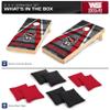 Wild Sports 2' x 4' Wood Tournament Cornhole Set - Direct Printed - North Carolina State Wolfpack- perfect for Backyard, Beach, Park, Tailgates, Outdoors and Indoors view 2