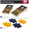 Wild Sports 2' x 4' Wood Tournament Cornhole Set - Direct Printed - West Virginia Mountaineers- perfect for Backyard, Beach, Park, Tailgates, Outdoors and Indoors view 2