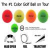 Volvik New Vivid 3-Piece High Visibility Premium Matte Finish Color Golf Balls 4 Dozen (48 Balls) - Red Color view 2