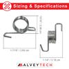 AlveyTech Chain Tensioner Spring - Replacement for The Coleman CT200U Trail & CT200U-EX, Falcon, 196cc 6.5 Hp 200 Mini Bike Accessories, Gas and Electric Pit Dirt Bikes, Trail Go-Kart Parts, 1-Pack view 4