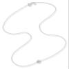 Miabella 925 Sterling Silver or 18K Yellow Gold Plated Italian 5mm Slide Bead Ball Pendant Necklace for Women Chain Made in Italy (Length 20 Inches, sterling silver) view 2