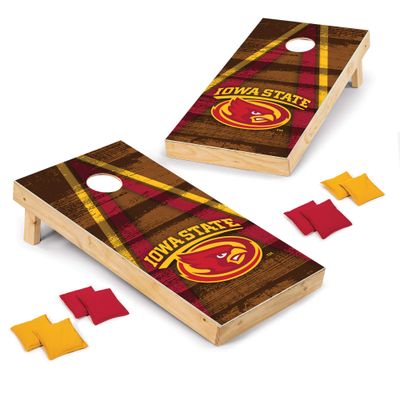 Wild Sports 2' x 4' Wood Tournament Cornhole Set - Direct Printed - Iowa State Cyclones- perfect for Backyard, Beach, Park, Tailgates, Outdoors and Indoors